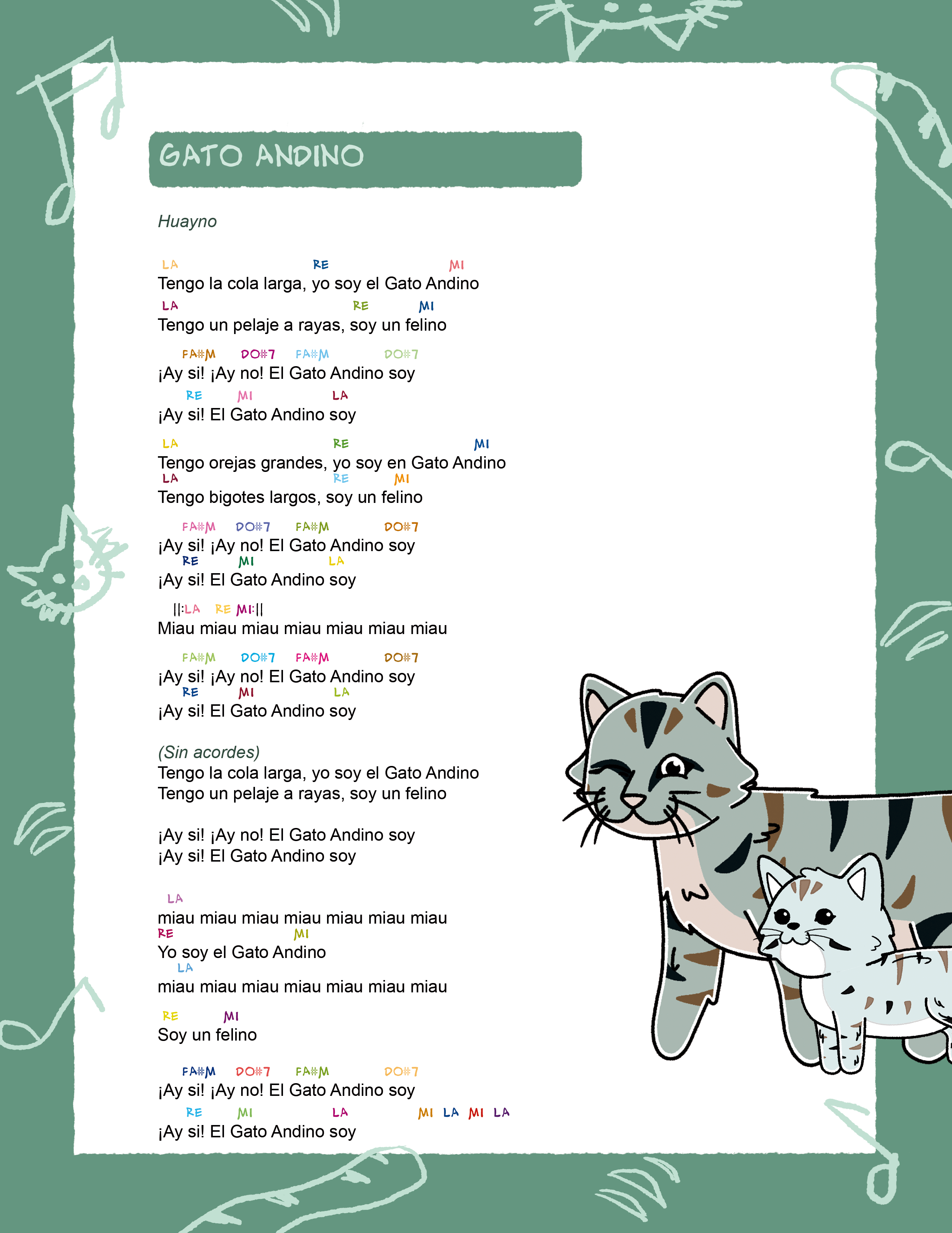 Cancionero Gato Andino
